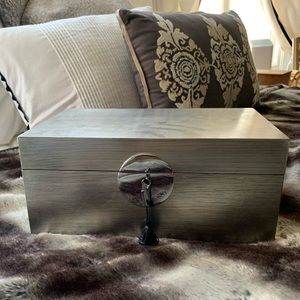 West Elm Silver Jewelry Box